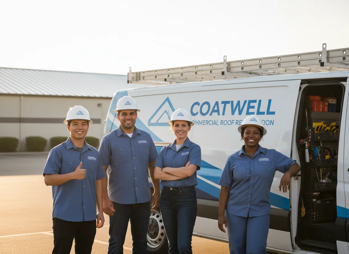 Commercial roof coating company in Grimes, IA