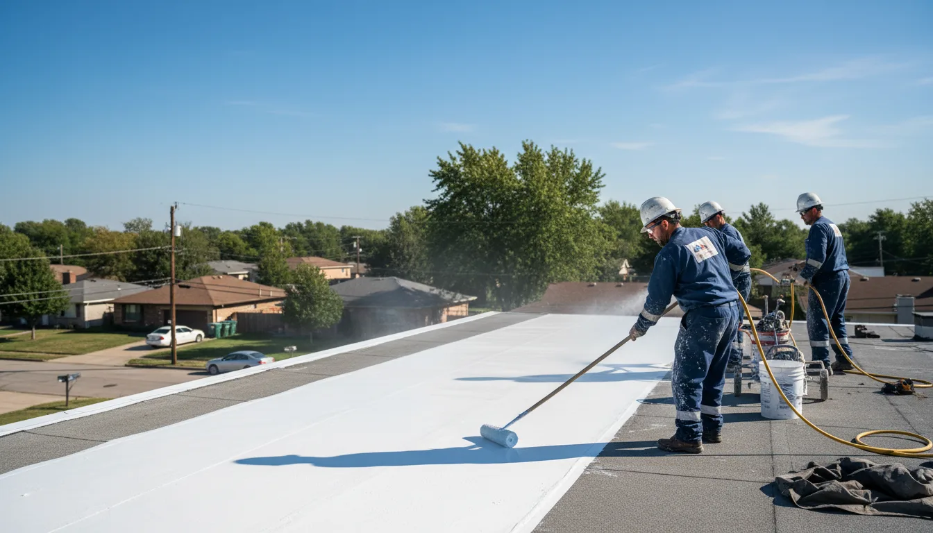 Commercial roof coating in Grimes, IA near me